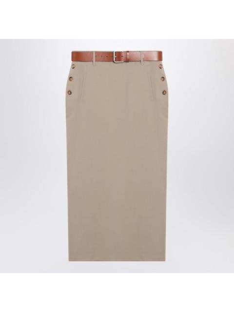 Moschino Moschino Jupe With Beige Wool Skirt Women