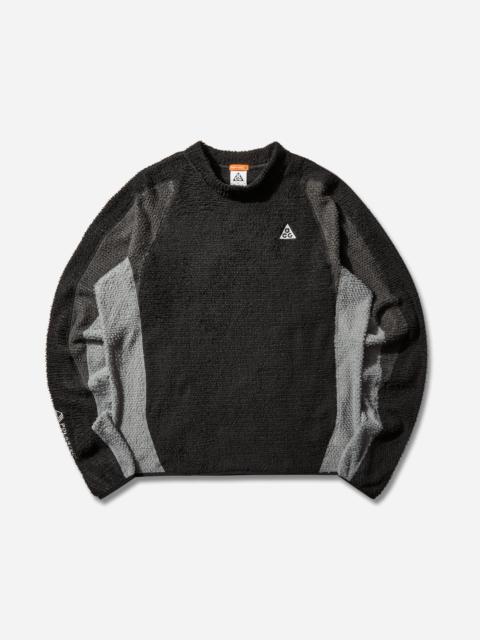 Nike Men's ACG 'Wolf Tree' Fleece Crewneck Sweatshirt Black / Anthracite