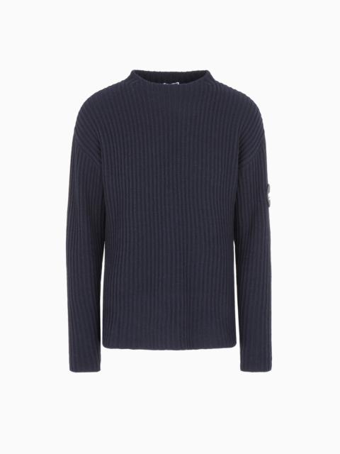 GIORGIO ARMANI GIORGIO ARMANI NEVE JUMPER IN WOOL AND CASHMERE