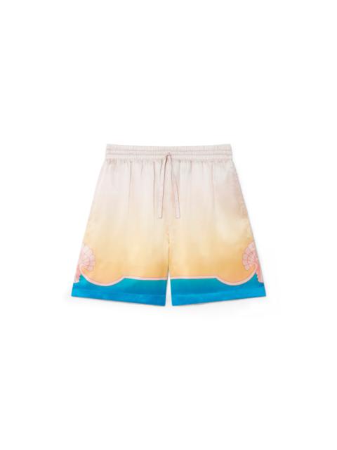 CASABLANCA L'Arc Coloré Silk Shorts