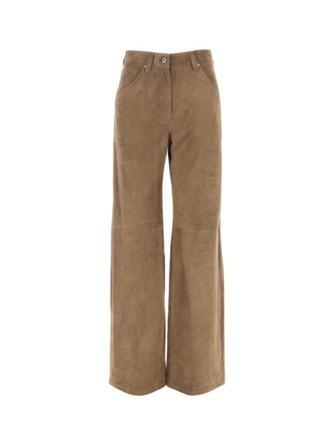 Brunello Cucinelli Brunello Cucinelli Women Biscuit Suede Pant