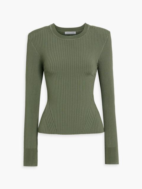 VERONICA BEARD Acara ribbed-knit top