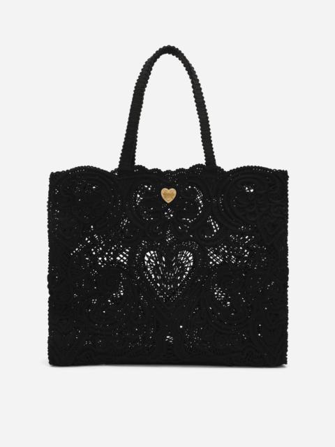 Dolce & Gabbana Large cordonetto lace Beatrice bag