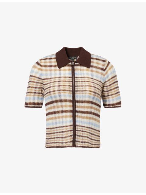 rag & bone Leva Striped Wool-Blend Top