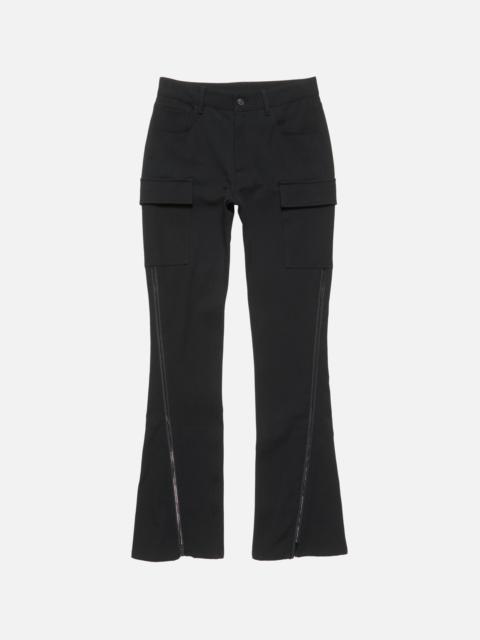 Acne Studios Stretch zip trousers - Black