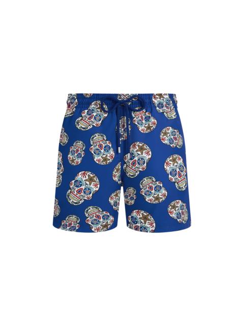 Vilebrequin Men Stretch Swim Trunks Día de Muertos