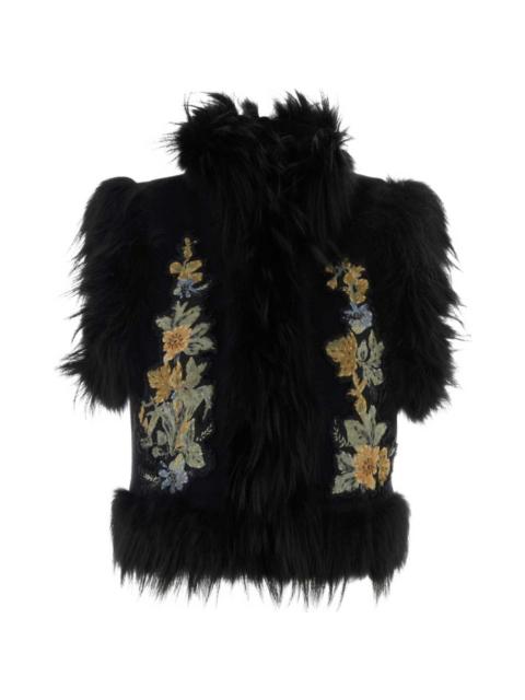 FENDI Fendi Women Wool Embroidered Vest