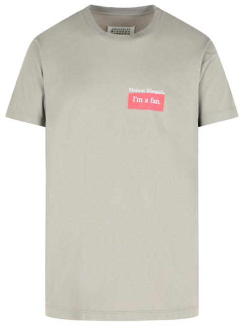 Maison Margiela Maison Margiela Gray Cotton Polo Shirt Men