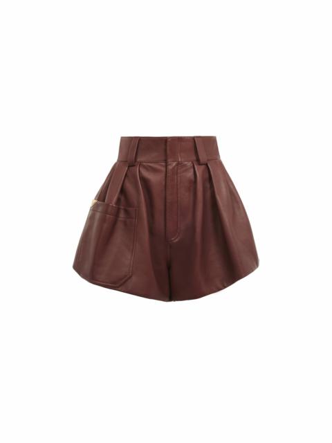 Chloé HIGH-RISE SHORTS IN LEATHER