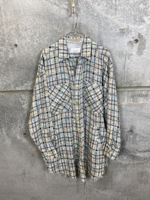 Faith Connexion FAITH CONNEXION PLAID TWEED OVERSIZED SHIRT JACKET