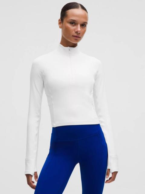 lululemon It's Rulu Ribbed Cropped Half Zip *Updated