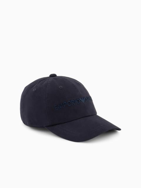 EMPORIO ARMANI BASEBALL CAP WITH EMPORIO ARMANI EMBROIDERY