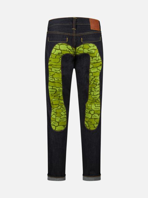 EVISU Ishigaki Camouflage Inserted Daicock Slim Fit Jeans #2010 no.1
