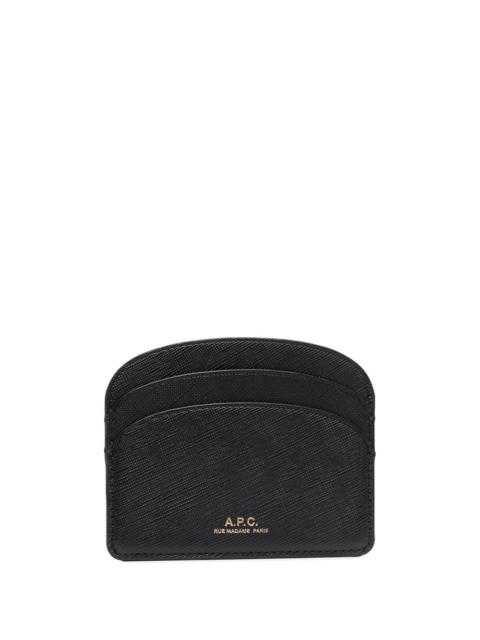 Demi-Lune leather cardholder