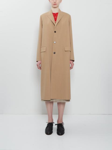 AURALEE Structured Wool Hand-Sewn Coat