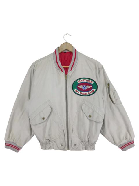Other Designers Bomber Jacket - Vintage Easy Rise Cotton Bomber Sky Club