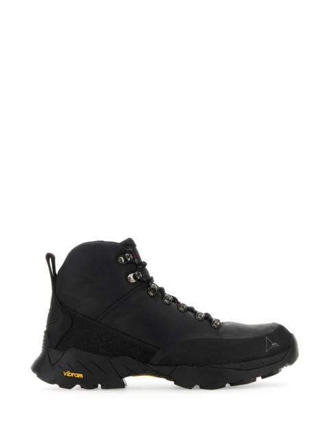 ROA Roa Men Black Leather Andreas Sneakers