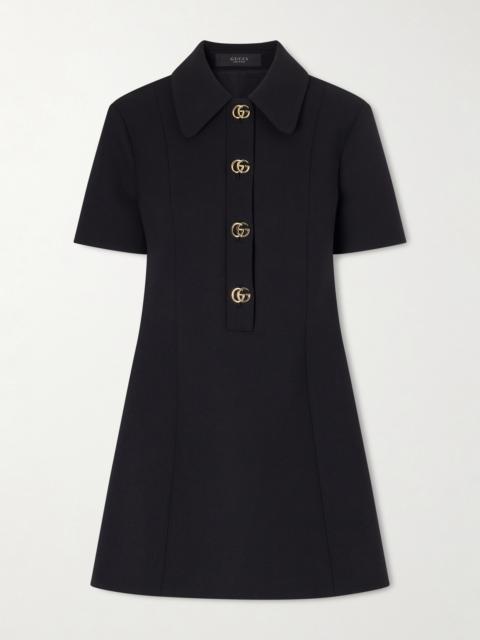 GUCCI Wool-crepe Mini Dress