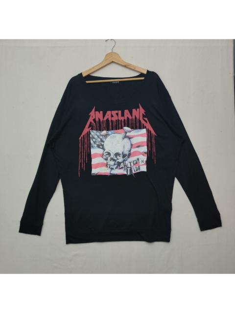 Other Designers Vintage - Vintge RNA SLANG Push Head Art Work Like METALLICA Shirt