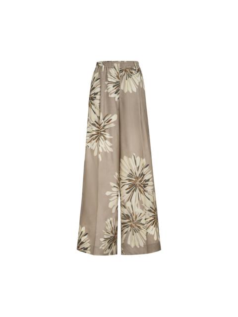 Brunello Cucinelli Printed silk trousers