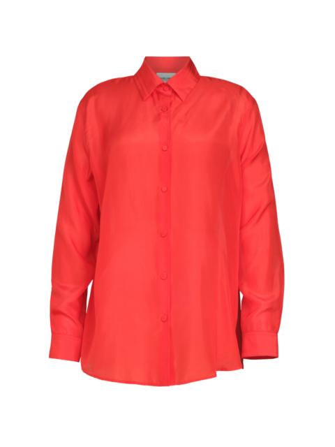 RACHEL COMEY Quinney Silk Shirt red