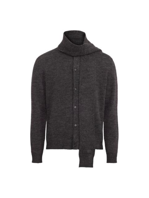 virgin wool-blend cardigan