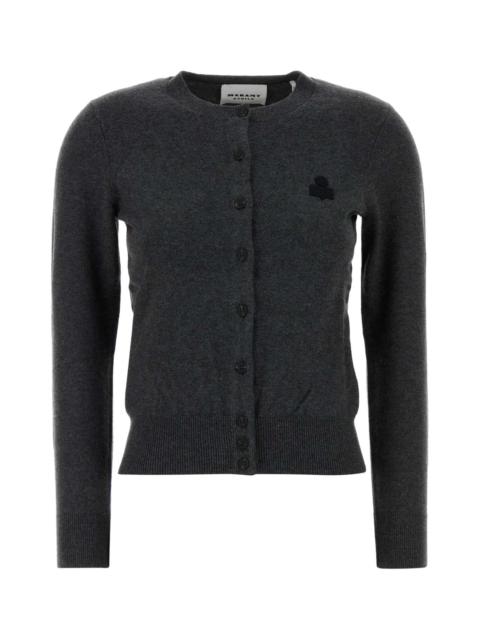 Isabel Marant Étoile Isabel Marant Etoile Women Charcoal Cotton Blend Mona Cardigan
