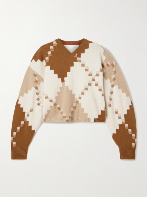 RÙADH The Ava Jacquard-knit Wool Sweater
