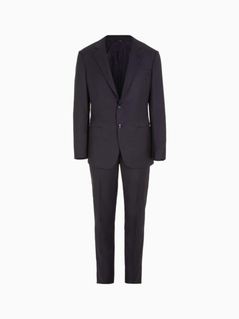 GIORGIO ARMANI MANHATTAN LINE VIRGIN-WOOL SINGLE-BREASTED SUIT