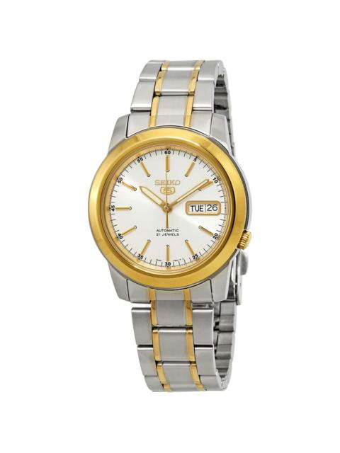 Other Designers Seiko Series 5 Automatic White Dial Men's Watch SNKE54