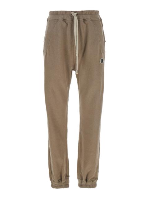 Rick Owens Rick Owens X Moncler Women Beige Joggers With Elastic Drawstring Waist And Logo Patch On The Front I