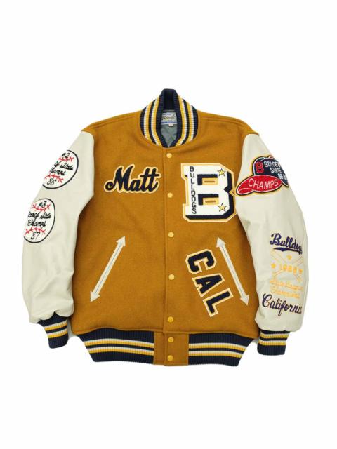 Whitesville 30oz. WOOL MELTON AWARD JACKET - BULLDOGS - WV15385