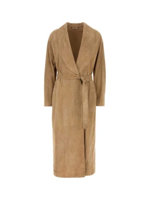 FENDI Fendi Women Camel Suede Coat