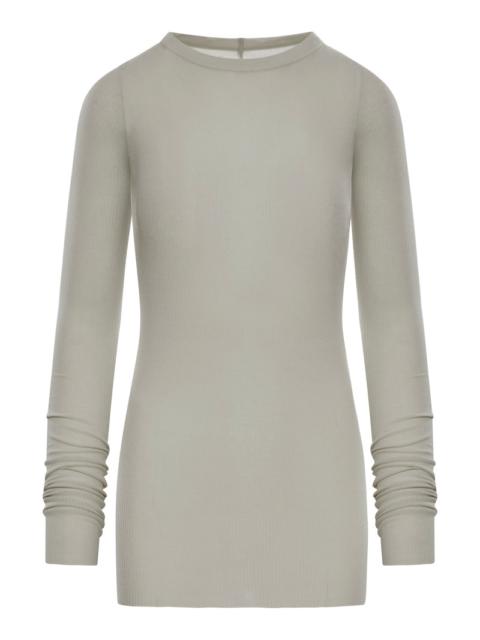 Rick Owens Rick Owens Women Ribbed Sweater In Semi-Transparent Fabric