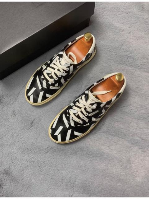SAINT LAURENT Saint Laurent 14SS Black And White Square Sneakers