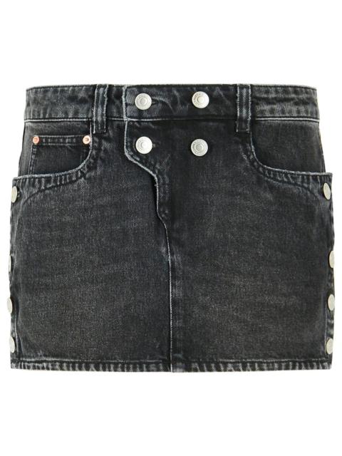 Isabel Marant Isabel Marant 'Ralma' Skirt In Washed Black Cotton Women