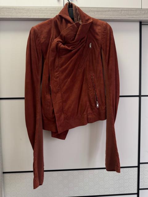 Rick Owens Rick Owens Suede Leather Red Jacket