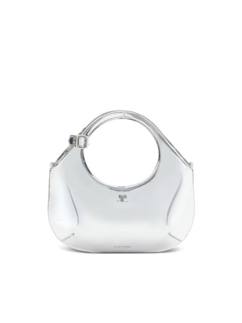 courrèges mini Holy metallic-effect tote bag