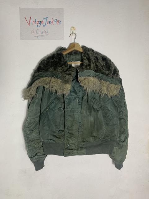 Other Designers Vintage - FLYING MAN ATTACHED HOOD N-2B Alpha industries JACKET