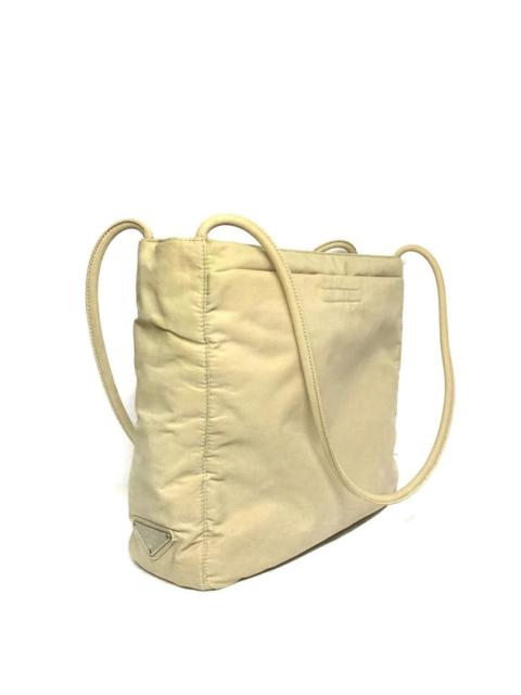 Prada Authentic Prada Tessutto Nyalon White Shoulder Bag