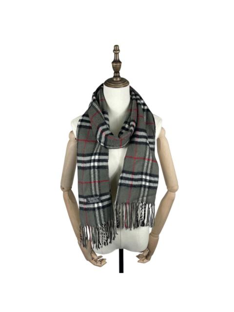 Other Designers Vintage Burberrys Nova Checked Lambswool Light Scarf Muffler
