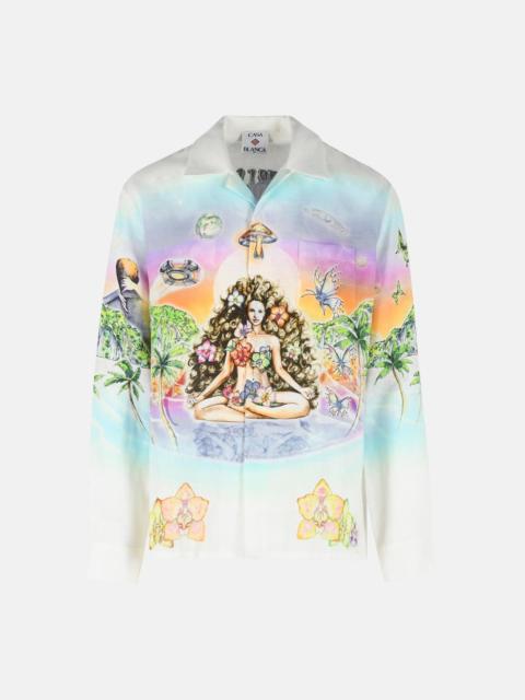 CASABLANCA 'INNOCENCE' WHITE LINEN SHIRT