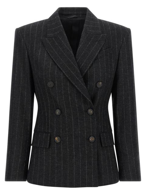 Brunello Cucinelli Brunello Cucinelli Women Pinstripe Blazer
