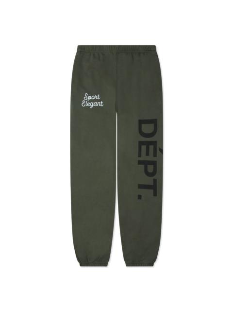 GALLERY DEPT. TEAM DÉPT. SWEATPANTS - FADED OLIVE