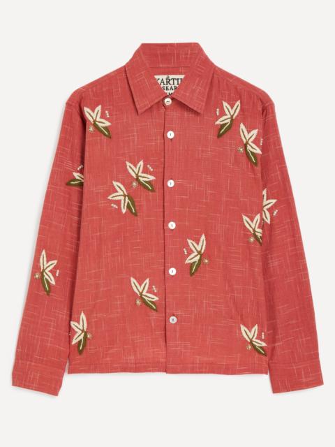 KARTIK RESEARCH Hand-Embroidered Floral Shirt