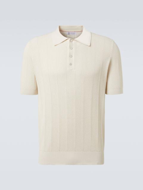 Brunello Cucinelli Knitted cotton polo shirt