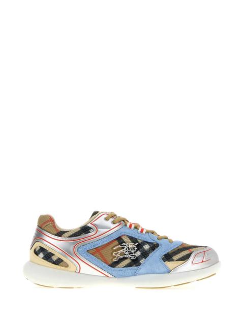 Burberry Burberry Men Multicolor Mesh And Suede Matrix Sneakers