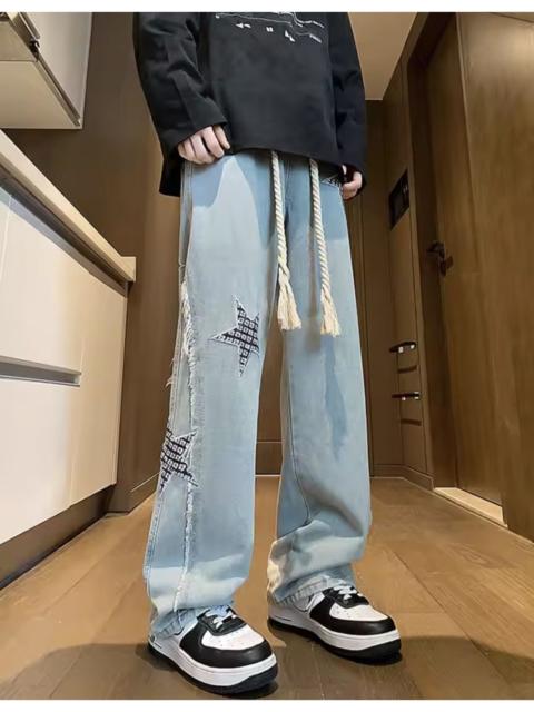 Other Designers Other - Distressed Star Patchwork Denim – Raw Edge Deconstructed