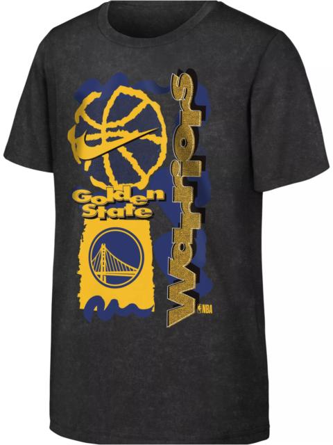 Nike Nike Youth Golden State Warriors Black OGC Max 90 Short Sleeve T-Shirt
