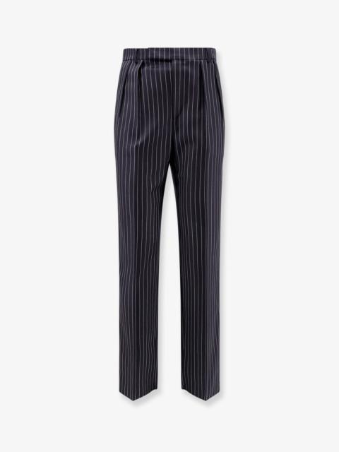 Celine Keith Wool Trousers With Pinstripe Motif